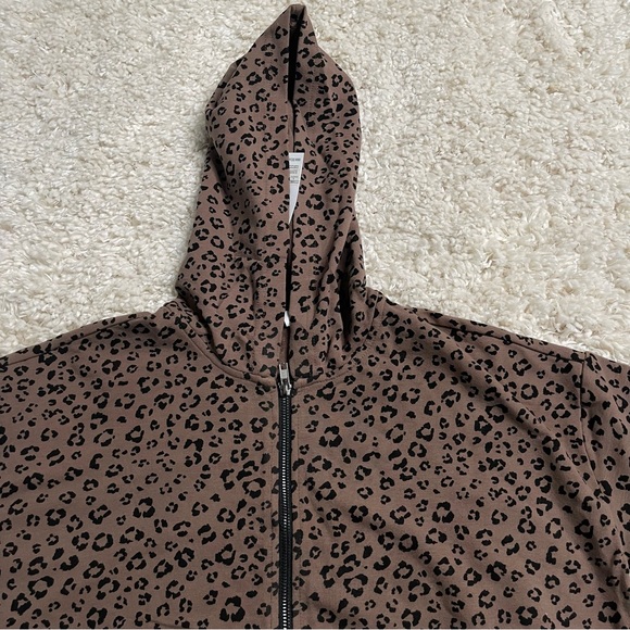 BB Dakota Jacket Women’s Small Leopard Full Zip Hoodie Casual - Picture 4 of 15